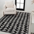 thumbnail image 1 of JONATHAN Y MOROCCAN HYPE 8 x 10 Area Rug, Aisha Moroccan Triangle Geometric - Black/Cream, MOH206C-8, 1 of 9