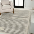 thumbnail image 1 of JONATHAN Y MOROCCAN HYPE 3 x 5 Area Rug, Khalil Berber Stripe - Cream/Gray, MOH207C-3, 1 of 9