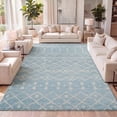 thumbnail image 1 of JONATHAN Y MOROCCAN HYPE 5 x 8 Area Rug, Aksil Moroccan Beni Souk - Turquoise/Cream, MOH208D-5, 1 of 8