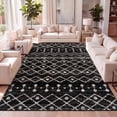 thumbnail image 1 of JONATHAN Y MOROCCAN HYPE 5 x 8 Area Rug, Aksil Moroccan Beni Souk - Black/Cream, MOH208E-5, 1 of 8