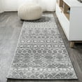 thumbnail image 1 of JONATHAN Y MOROCCAN HYPE 2 x 8 Runner Rug, Izil Moroccan Beni Souk - Gray/Cream, MOH209B-28, 1 of 8