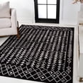 thumbnail image 1 of JONATHAN Y MOROCCAN HYPE 3 x 5 Area Rug, Ziri Moroccan Geometric - Black/Cream, MOH210C-3, 1 of 9