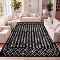 thumbnail image 1 of JONATHAN Y MOROCCAN HYPE 5 x 8 Area Rug, Ziri Moroccan Geometric - Black/Cream, MOH210C-5, 1 of 8