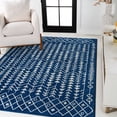 thumbnail image 1 of JONATHAN Y MOROCCAN HYPE 3 x 5 Area Rug, Ziri Moroccan Geometric - Navy/Cream, MOH210D-3, 1 of 8