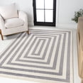 thumbnail image 1 of JONATHAN Y MOROCCAN HYPE 3 x 5 Area Rug, Bandol Mitre Stripe - Gray/Ivory, MOH211E-3, 1 of 9