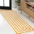 thumbnail image 1 of JONATHAN Y MOROCCAN HYPE 2 x 8 Runner Rug, Bandol Mitre Stripe - Yellow/Ivory, MOH211G-28, 1 of 6