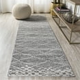 thumbnail image 1 of JONATHAN Y MOROCCAN HYPE 2 x 8 Runner Rug, Asilah Moroccan Diamond - Gray, MOH300B-28, 1 of 9