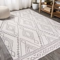 thumbnail image 1 of JONATHAN Y MOROCCAN HYPE 5 x 8 Area Rug, Rih Moroccan Style Diamond - Ivory/Gray, MOH306A-5, 1 of 10