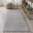 thumbnail image 1 of JONATHAN Y MOROCCAN HYPE 2 x 8 Runner Rug, Rih Moroccan Style Diamond - Gray/Ivory, MOH306B-28, 1 of 9