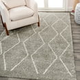 thumbnail image 1 of JONATHAN Y MOROCCAN HYPE 8 x 10 Area Rug, Catala Moroccan Diamond Shag - Gray/Ivory, MOH405B-8, 1 of 9