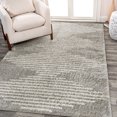 thumbnail image 1 of JONATHAN Y MOROCCAN HYPE 3 x 5 Area Rug, Elm Diamond Stripe Geometric Shag - Gray/Ivory, MOH408B-3, 1 of 9