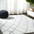 thumbnail image 1 of JONATHAN Y MOROCCAN HYPE 5 x 8 Area Rug, Illi Moroccan Diamond Trellis - Ivory/Gray, MOH506A-5, 1 of 10
