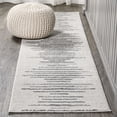 thumbnail image 1 of JONATHAN Y MOROCCAN HYPE 2 x 8 Runner Rug, Aya Berber Stripe Geometric - Cream/Gray, MOH205A-28, 1 of 11