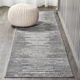 thumbnail image 1 of JONATHAN Y MOROCCAN HYPE 2 x 8 Runner Rug, Aya Berber Stripe Geometric - Gray/Cream, MOH205B-28, 1 of 11