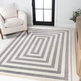 thumbnail image 1 of JONATHAN Y MOROCCAN HYPE 8 x 10 Area Rug, Bandol Mitre Stripe - Gray/Ivory, MOH211E-8, 1 of 9