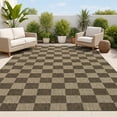 thumbnail image 1 of JONATHAN Y FXV200B-5 Mason Smart Jute Geometric Boho Checker Weave Natural/Brown 5 ft. x 8 ft. Indoor/Outdoor Area Rug, 1 of 9