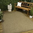 thumbnail image 1 of JONATHAN Y Maxine Easy Jute Contemporary Border Boho Fine Rib Weave Natural 3 ft. x 5 ft. Indoor/Outdoor Area Rug, 1 of 7
