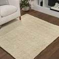 thumbnail image 1 of JONATHAN Y NATURAL FIBER 5' Square Area Rug, Hiro Hand Woven Chunky Jute - Ivory, NFR103A-5SQ, 1 of 8