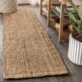 thumbnail image 1 of JONATHAN Y NATURAL FIBER 2 x 18 Runner Rug, Pata Hand Woven Chunky Jute - Natural, NRF102A-218, 1 of 5