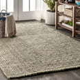 thumbnail image 1 of JONATHAN Y NRF102C-18 Pata Hand Woven Chunky Jute Gray 12 ft. x 18 ft. Area Rug, Bohemian Transitional, Pet Friendly, Stain Resistant, Easy to Clean, for Living Room; Kitchen, Bedroom, 1 of 5