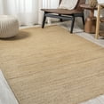 thumbnail image 1 of JONATHAN Y NATURAL FIBER 5 x 8 Area Rug, Griffin Rustic Farmhouse Woven Jute - Natural, NRF201A-5, 1 of 9