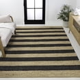 thumbnail image 1 of JONATHAN Y NATURAL FIBER 3 x 5 Area Rug, Jayden Rustic Farmhouse Woven Jute Stripe - Natural/Black, NRF202B-3, 1 of 7