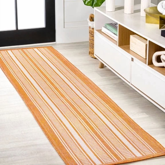 JONATHAN Y Negril Modern Double Stripe Indoor/Outdoor Area Rug