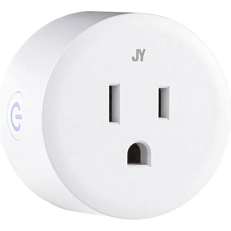 JONATHAN Y Smart Plug - WiFi Remote Control for Lights and Appliances No Hub Required (Set of 2)