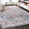 thumbnail image 1 of JONATHAN Y 5 x 8 Area Rug, Maras Vintage Medallion - Gray/Red/Turquoise, RES102A-5, 1 of 8