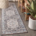 thumbnail image 1 of JONATHAN Y 2 x 8 Runner Rug, Kesan Vintage Medallion - Charcoal Gray/Ivory, RES106B-28, 1 of 8