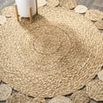 thumbnail image 1 of JONATHAN Y ANSA 6' Round Area Rug, Eden Jute Hippie Circle - Natural, RNF102A-6R, 1 of 8