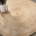 thumbnail image 1 of JONATHAN Y ANSA 8' Round Area Rug, Soleil Jute Braided Circle - Natural, RNF103A-8R, 1 of 8