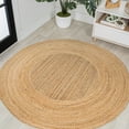 thumbnail image 1 of JONATHAN Y ANSA 4' Round Area Rug, Harmony Boho Jute Circle - Natural, RNF110A-4R, 1 of 5