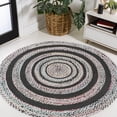 thumbnail image 1 of JONATHAN Y ANSA 4' Round Area Rug, Abyss Braided Bohemian Coastal Jute - White/Multi, RNF117B-4R, 1 of 6