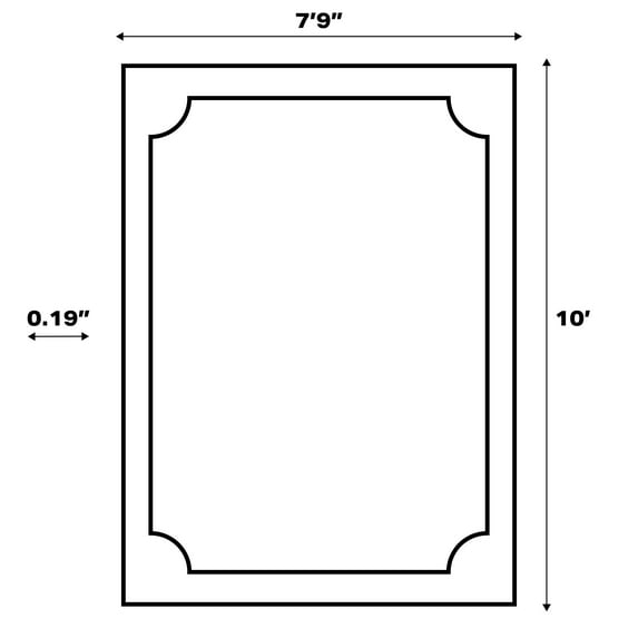 JONATHAN Y Reversible Calypso Classic Coastal Mitred Stripe Machine-Washable Indoor/Outdoor Area Rug 8 X 10