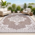 thumbnail image 1 of JONATHAN Y SANTA MONICA 5 x 8 Area Rug, Arden Vintage Medallion - Light Brown/Cream, SMB300D-5, 1 of 6