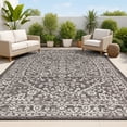 thumbnail image 1 of JONATHAN Y SANTA MONICA 5 x 8 Area Rug, Malta Bohemian Medallion Textured Weave - Black/Gray, SMB104C-5, 1 of 10