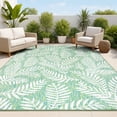 thumbnail image 1 of JONATHAN Y SANTA MONICA 5 x 8 Area Rug, Nevis Palm Frond - Cream/Green, SMB119G-5, 1 of 8