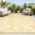 thumbnail image 1 of JONATHAN Y SANTA MONICA 5 x 8 Area Rug, Nevis Palm Frond - Yellow/Cream, SMB119C-5, 1 of 2