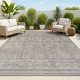 thumbnail image 1 of JONATHAN Y SOUTH BEACH 4 x 6 Area Rug, Citta Pile Mediterranean Tile - Dark Gray/Ivory, SBH102C-4, 1 of 9