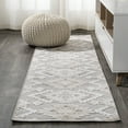 thumbnail image 1 of JONATHAN Y SOUTH BEACH 2 x 8 Runner Rug, Sumak Pile Neutral Diamond Kilim - Beige/Gray, SBH107A-28, 1 of 9