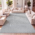 thumbnail image 1 of JONATHAN Y SCANDINAVIAN 4 x 6 Area Rug, Aarhus Minimalist Striped - Blue/Ivory, SCN102E-4, 1 of 9