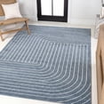 thumbnail image 1 of JONATHAN Y SCANDINAVIAN 8 x 10 Area Rug, Odense Minimalist Angle Geometric - Dark Blue/Cream, SCN101D-8, 1 of 11