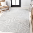 thumbnail image 1 of JONATHAN Y SCANDINAVIAN 8 x 10 Area Rug, Maribo Abstract Groovy Striped - Cream/Ivory, SCN103A-8, 1 of 8