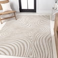 thumbnail image 1 of JONATHAN Y SCANDINAVIAN 3' x 5' Area Rug, Maribo Abstract Groovy Striped - Beige/Cream, SCN103D-3, 1 of 11