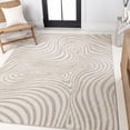 thumbnail image 1 of JONATHAN Y SCANDINAVIAN 8 x 10 Area Rug, Maribo Abstract Groovy Striped - Beige/Cream, SCN103D-8, 1 of 11