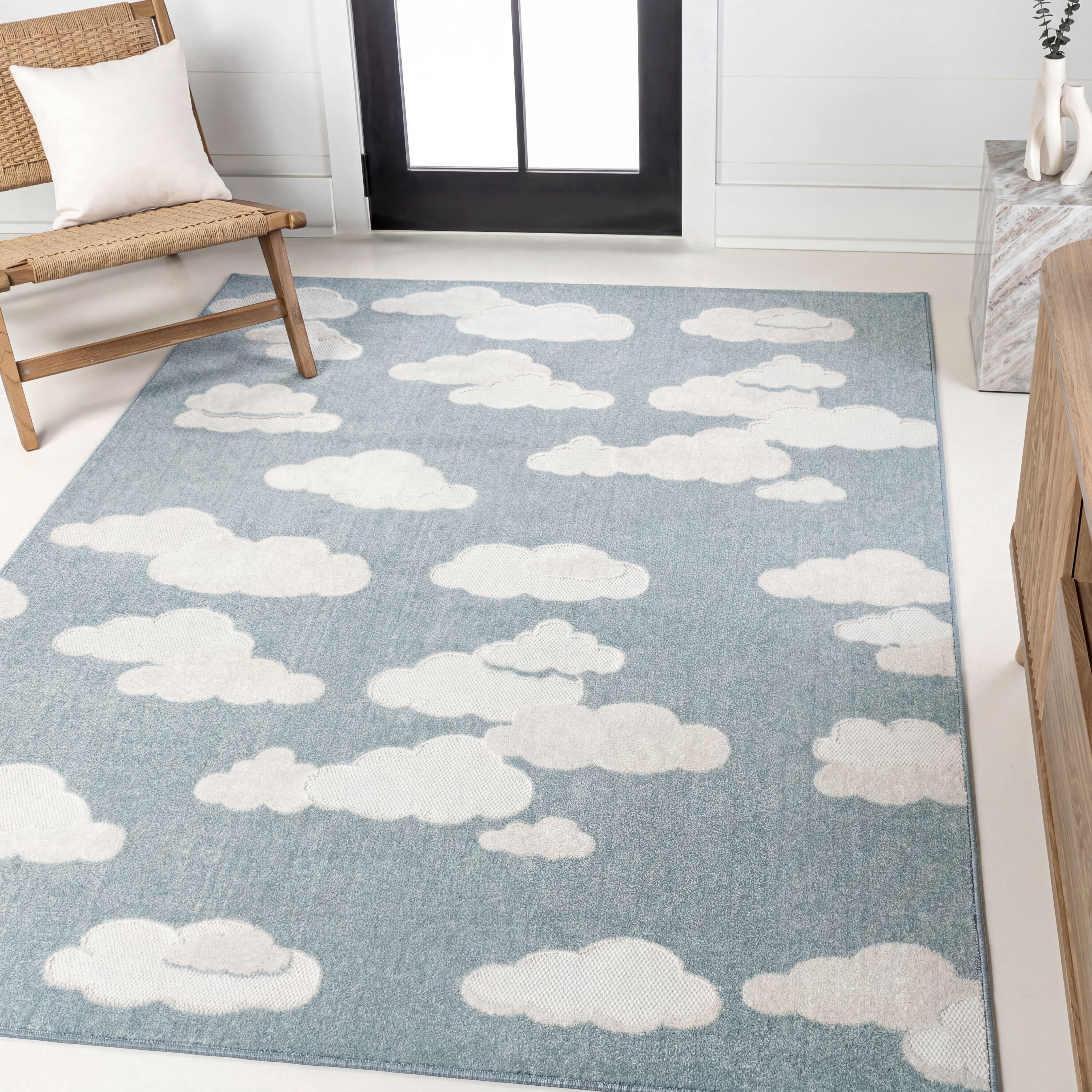 Hedwig Rug JONATHAN Y SCANDINAVIAN 8 x 10 Area Rug, Hedwig Youth Cloud Scandi ...