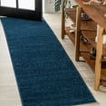 thumbnail image 1 of JONATHAN Y SEU100C-210 Haze Solid Low-Pile Navy 2 ft. x 10 ft. Runner Rug, Coastal Bohemian, Pet Friendly, Stain Resistant, Easy to Clean, for Living Room; Kitchen, Bedroom, 1 of 5