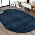 thumbnail image 1 of JONATHAN Y SUPERSOFT 5 x 8 Oval Area Rug, Haze - Navy, SEU100C-5OV, 1 of 7