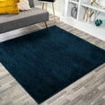 thumbnail image 1 of JONATHAN Y SUPERSOFT 6' Square Area Rug, Haze - Navy, SEU100C-6SQ, 1 of 7
